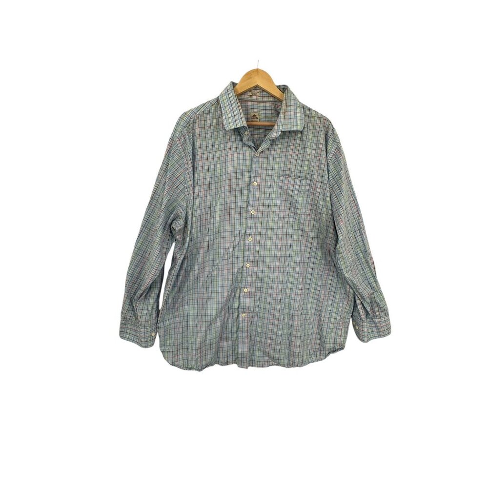 Peter Millar‎ Plaid Shirt Mens XXL Button Up Casual Business Workwear
